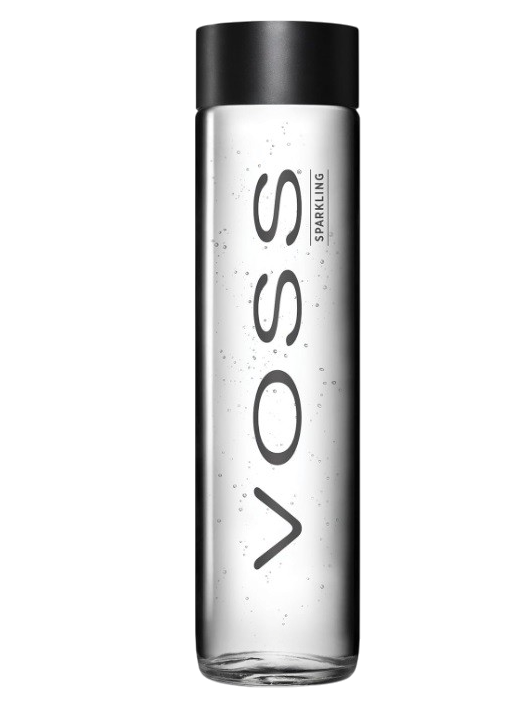 Voss Sparkling Water, Glass bottle - 375 ml x 24