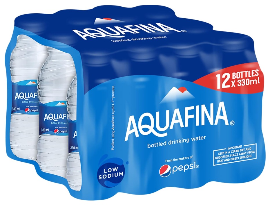 Aquafina Bottled Drinking Water - 330 ml x 12