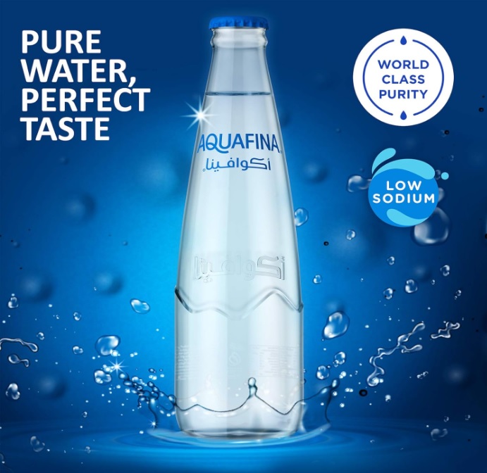 Aquafina Sparkling Water, Glass Bottle - 750 ml x 6