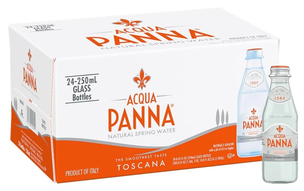 Acqua Panna Mineral Water, Glass Bottle - 250 ml x 24