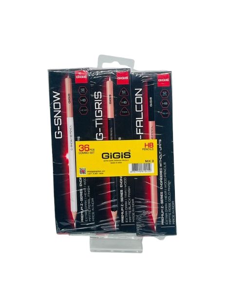 GIGIS HB Pencil - 36 Pieces (Combo Set)