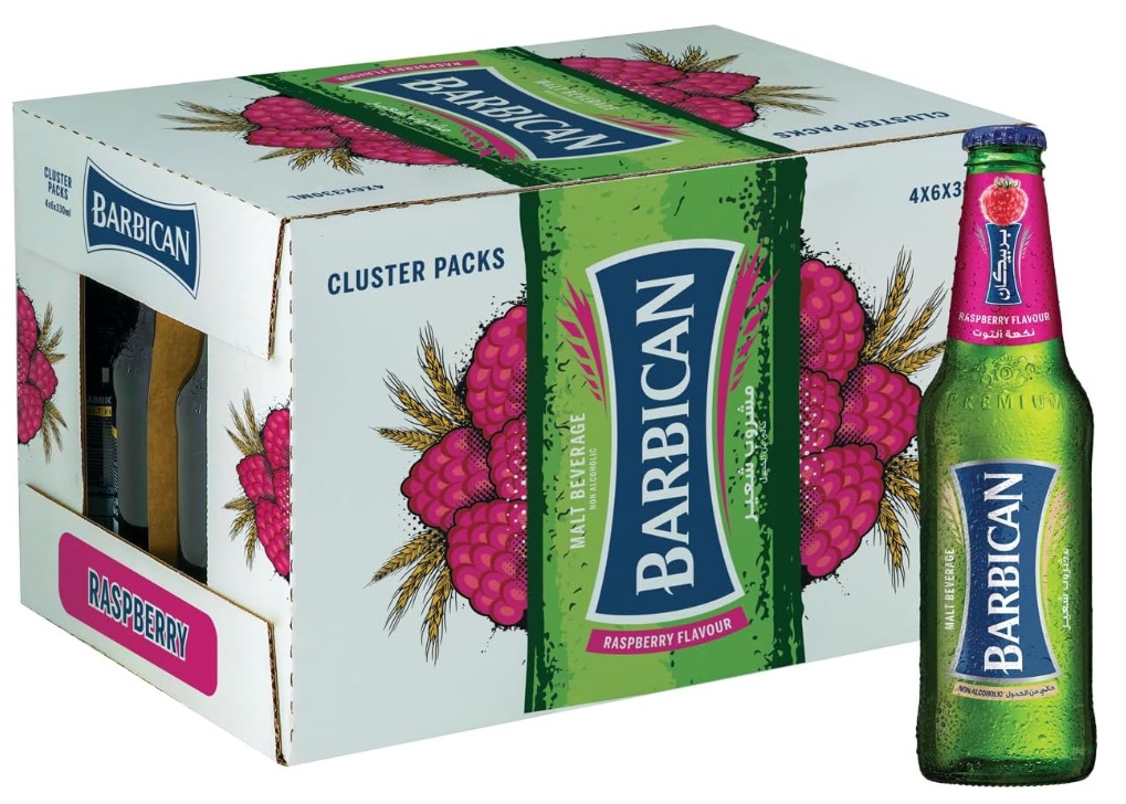 Barbican Raspberry Non-Alcoholic Malt Beverage - 325 ml x 24
