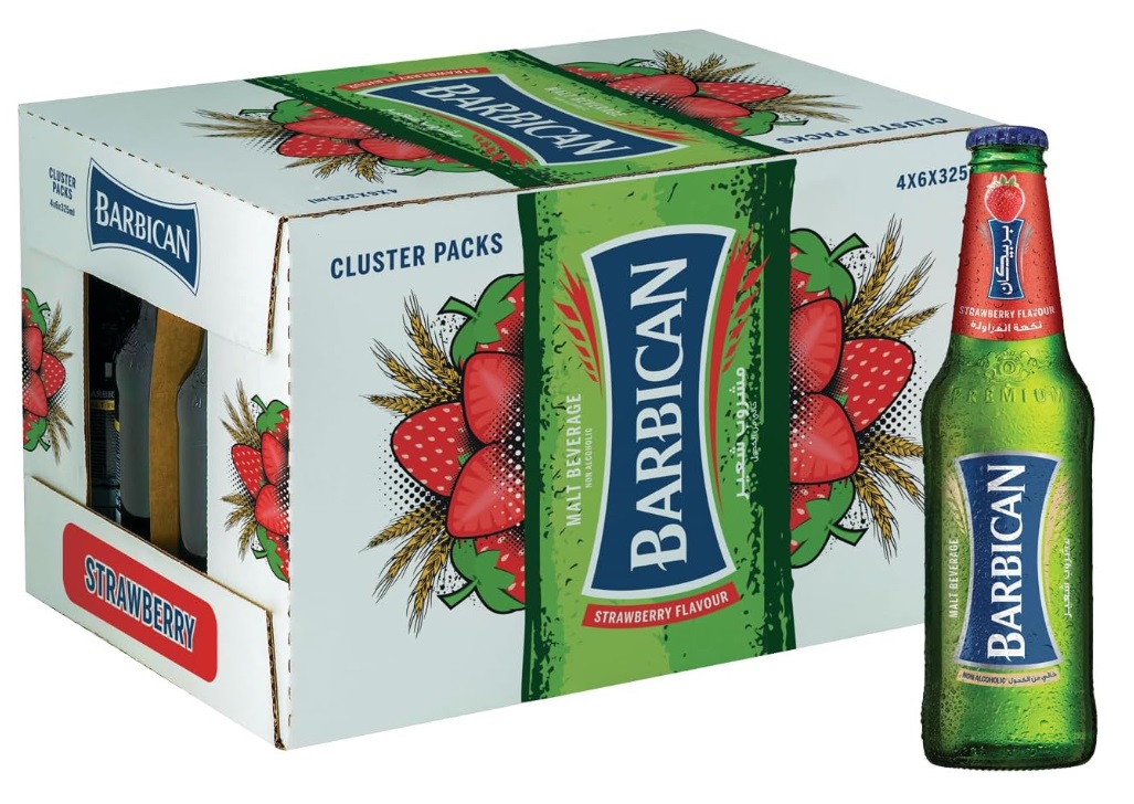Barbican Strawberry Non-Alcoholic Malt Beverage - 325 ml x 24