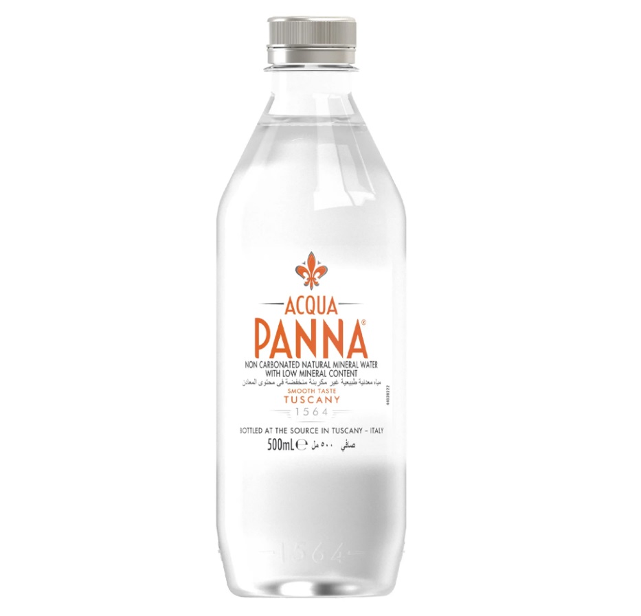 Acqua Panna Mineral Water, Plastic Bottles - 500 ml x 24