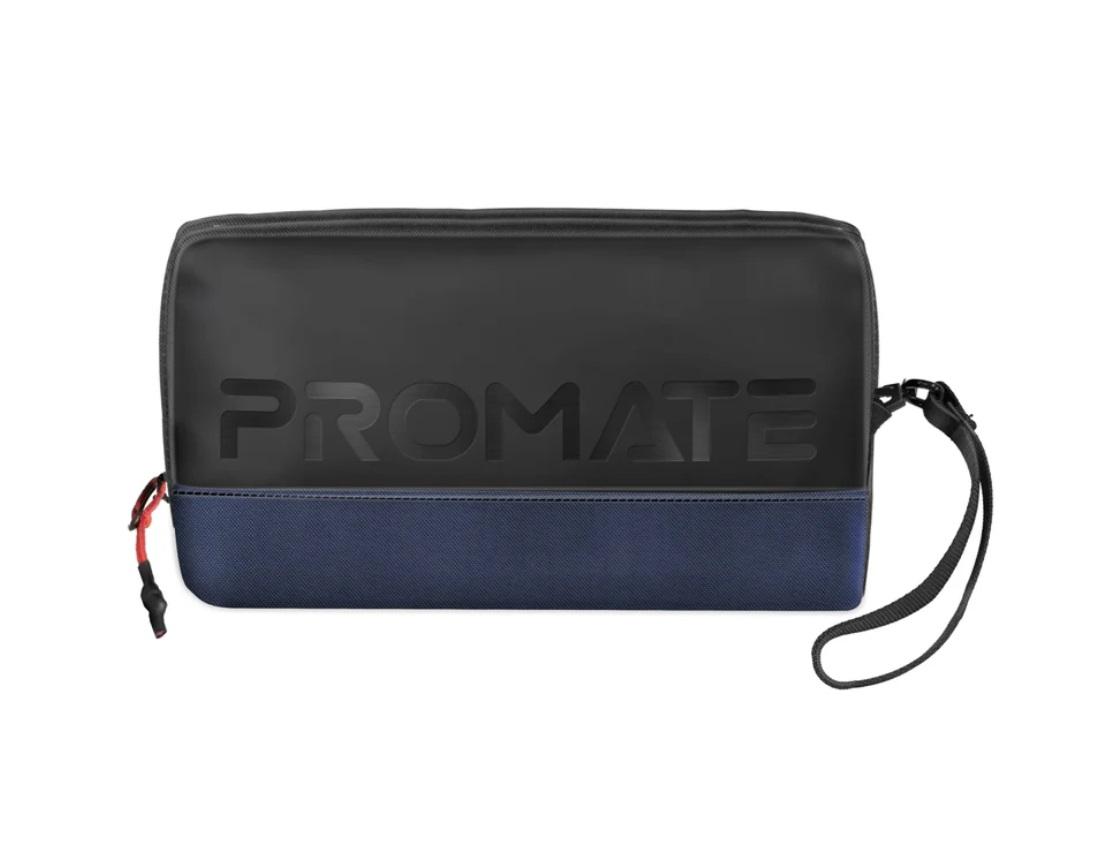 Promate Vali Lightweight Tech Pouch Bag, Blue