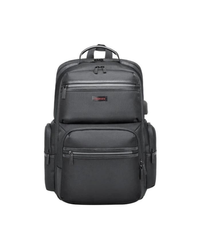 Promate ElitePack-Pro, Heavy Duty Lightweight Backpack for 15.6” Laptops