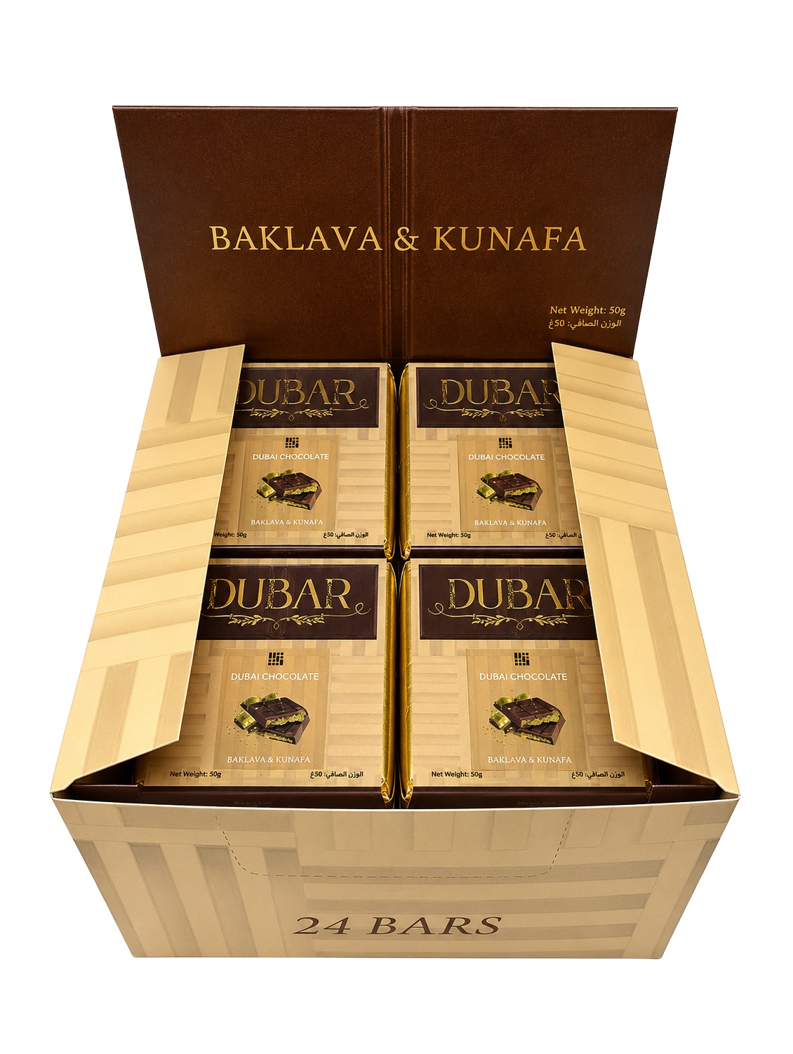 Dubar Dubai Chocolate, Baklava & Kunafa - 50g