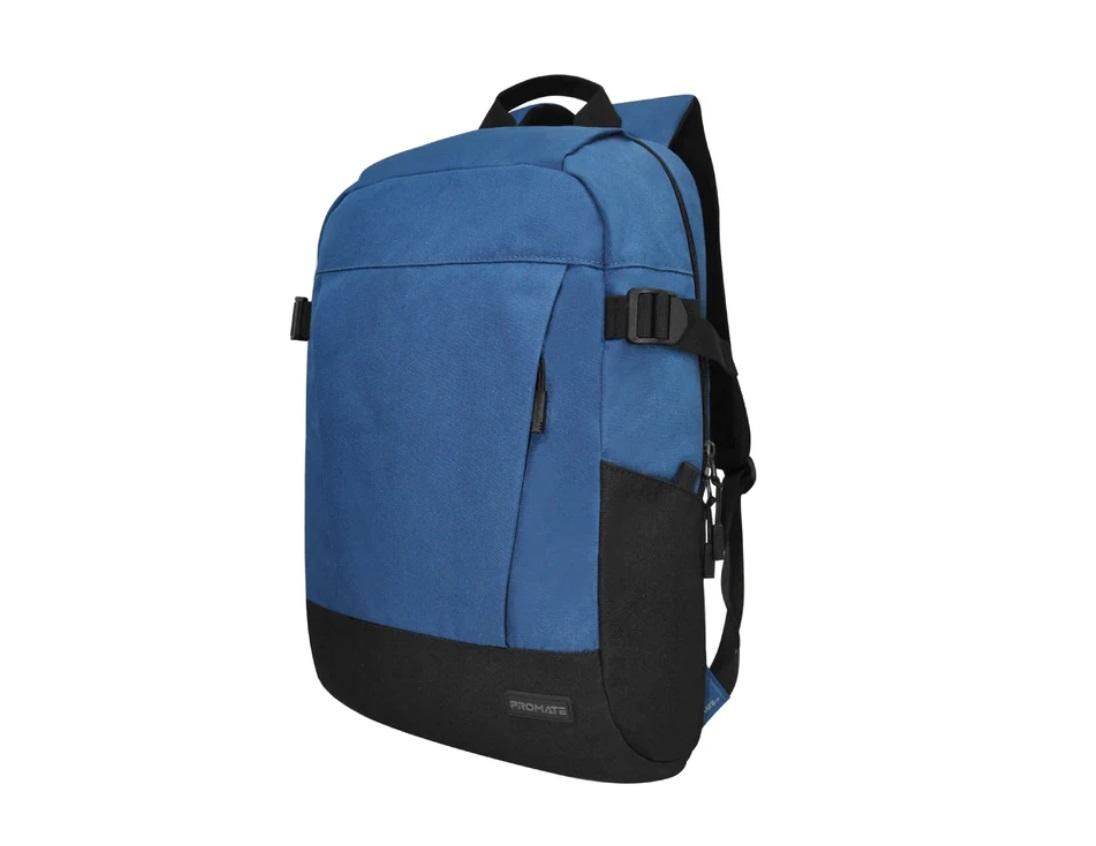 Promate Birger, ComfortStyle 15.6" Laptop Backpack, Blue