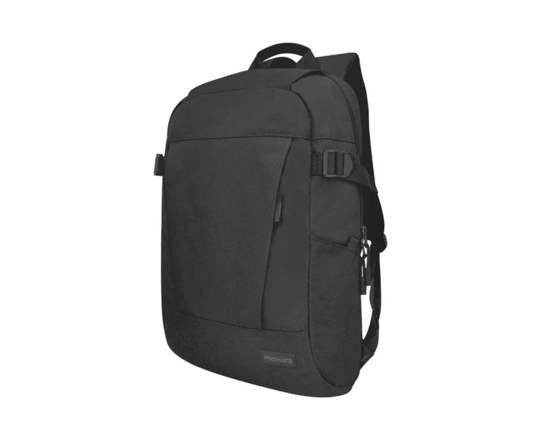 Promate Birger, ComfortStyle 15.6" Laptop Backpack, Black