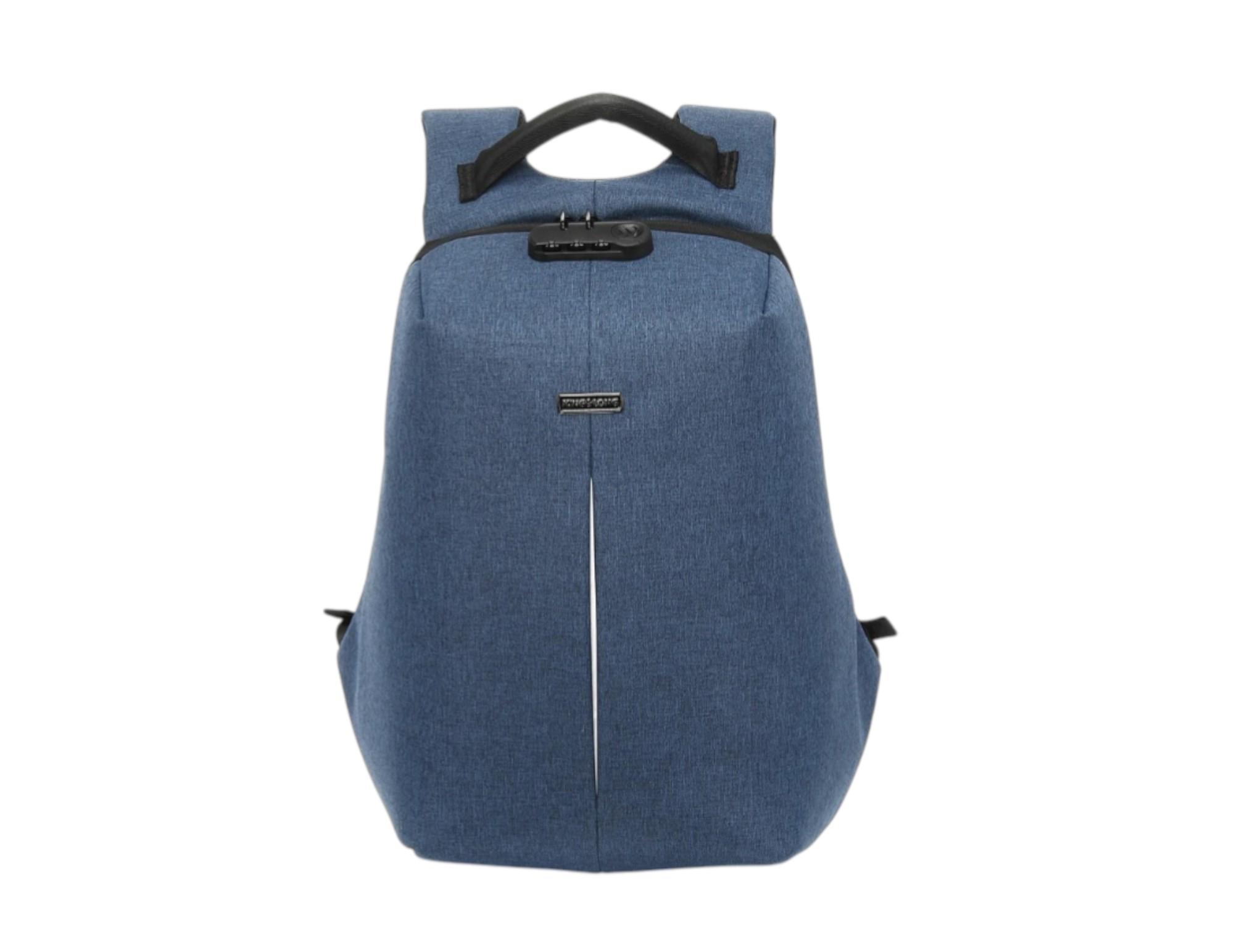 Promate Defender-13, Anti-Theft Backpack for 13” Laptop, Blue