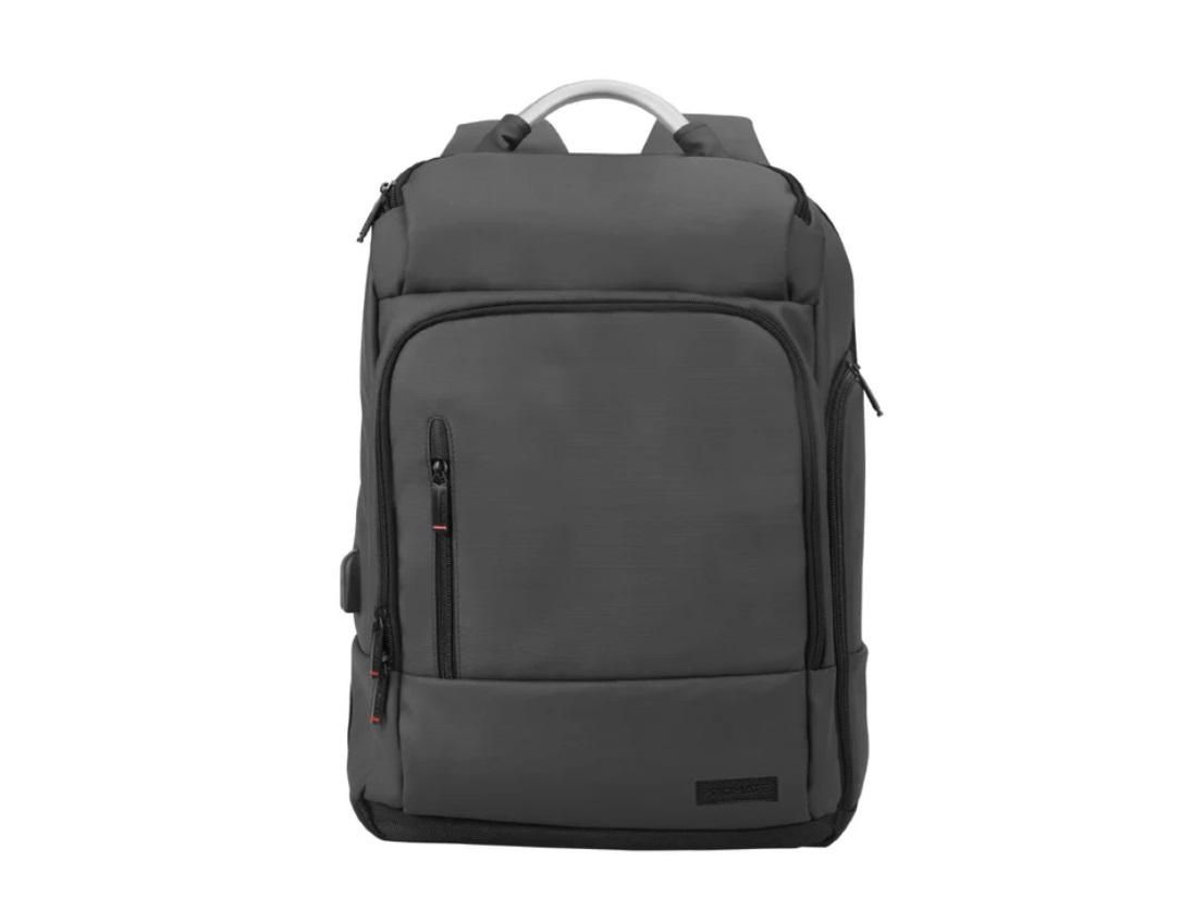 Promate TrekPack-BP, Professional Slim 17.3" Laptop Backpack, Black