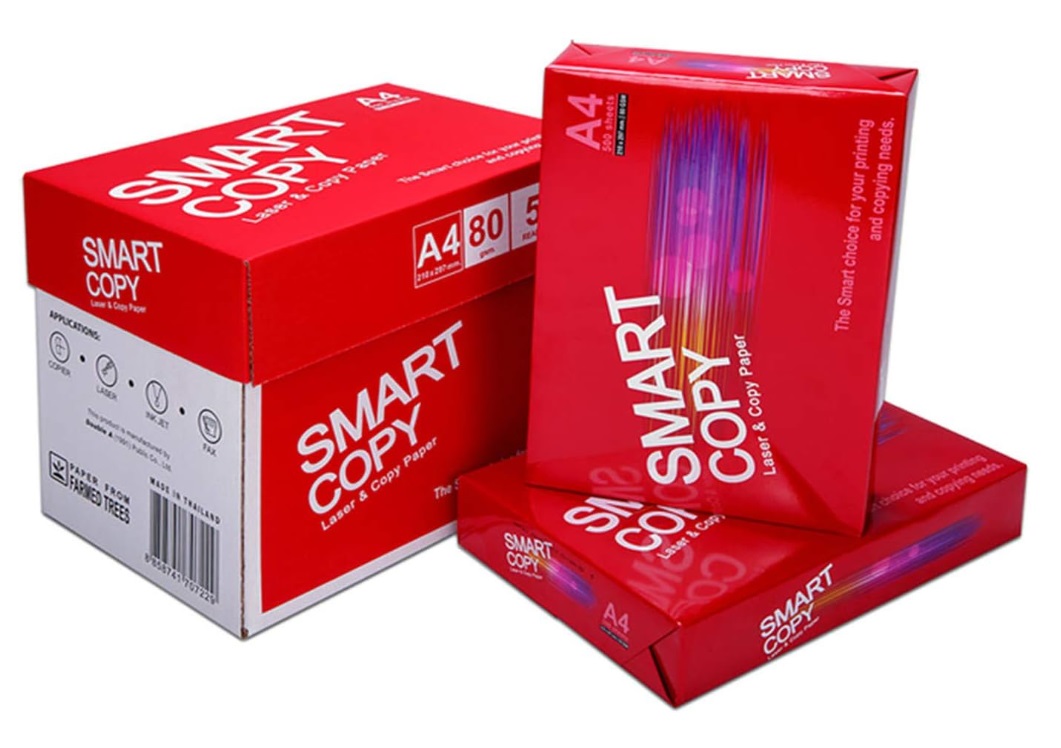 Smart Copy A4 Size Paper, 80 GSM - 500 Sheets x 5