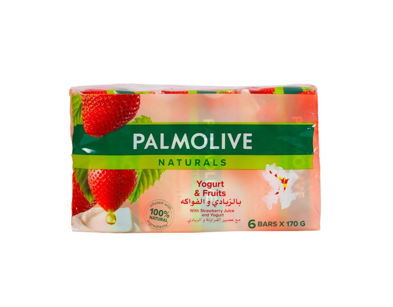 Palmolive Naturals Soap, Yoghurt & Fruits - 170g x 6