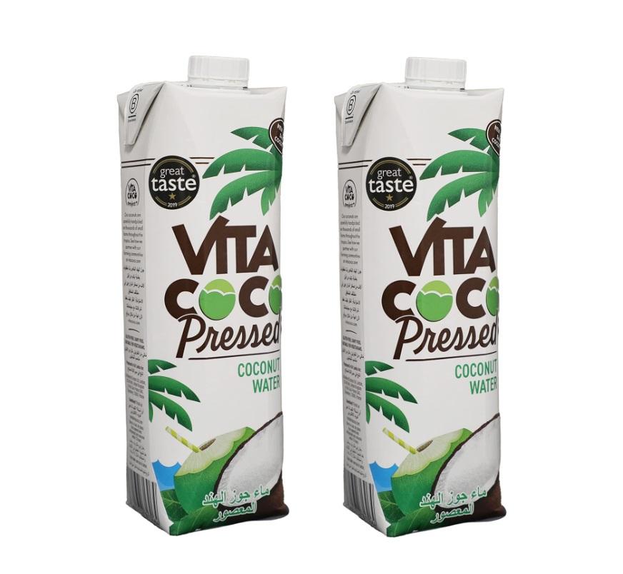 Vita Coco, Pressed Coconut Water - 1 Liter (Buy 1 Get 1 Free)