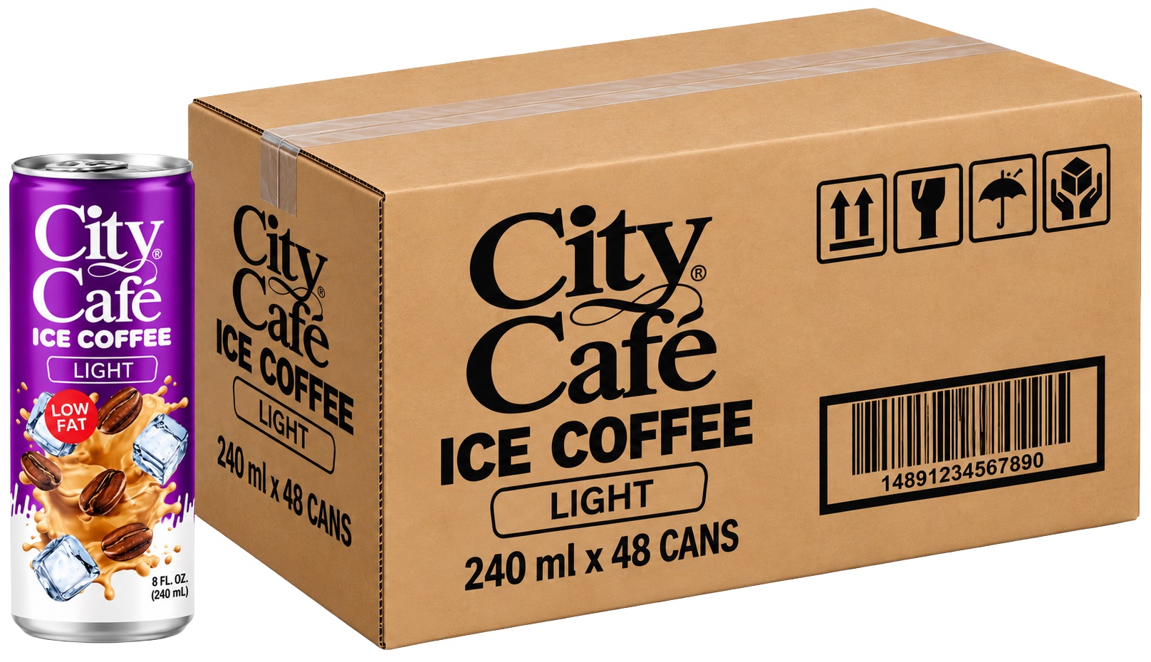 City Cafe Ice Coffee, Light - 240 ml