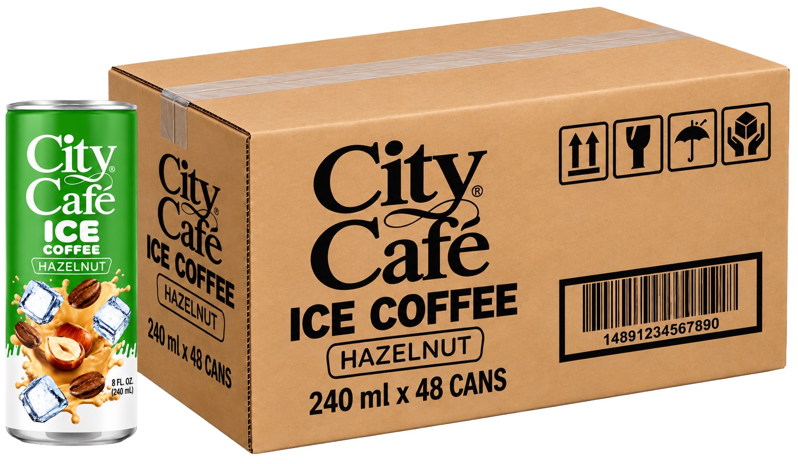 City Cafe Ice Coffee, Hazelnut - 240 ml