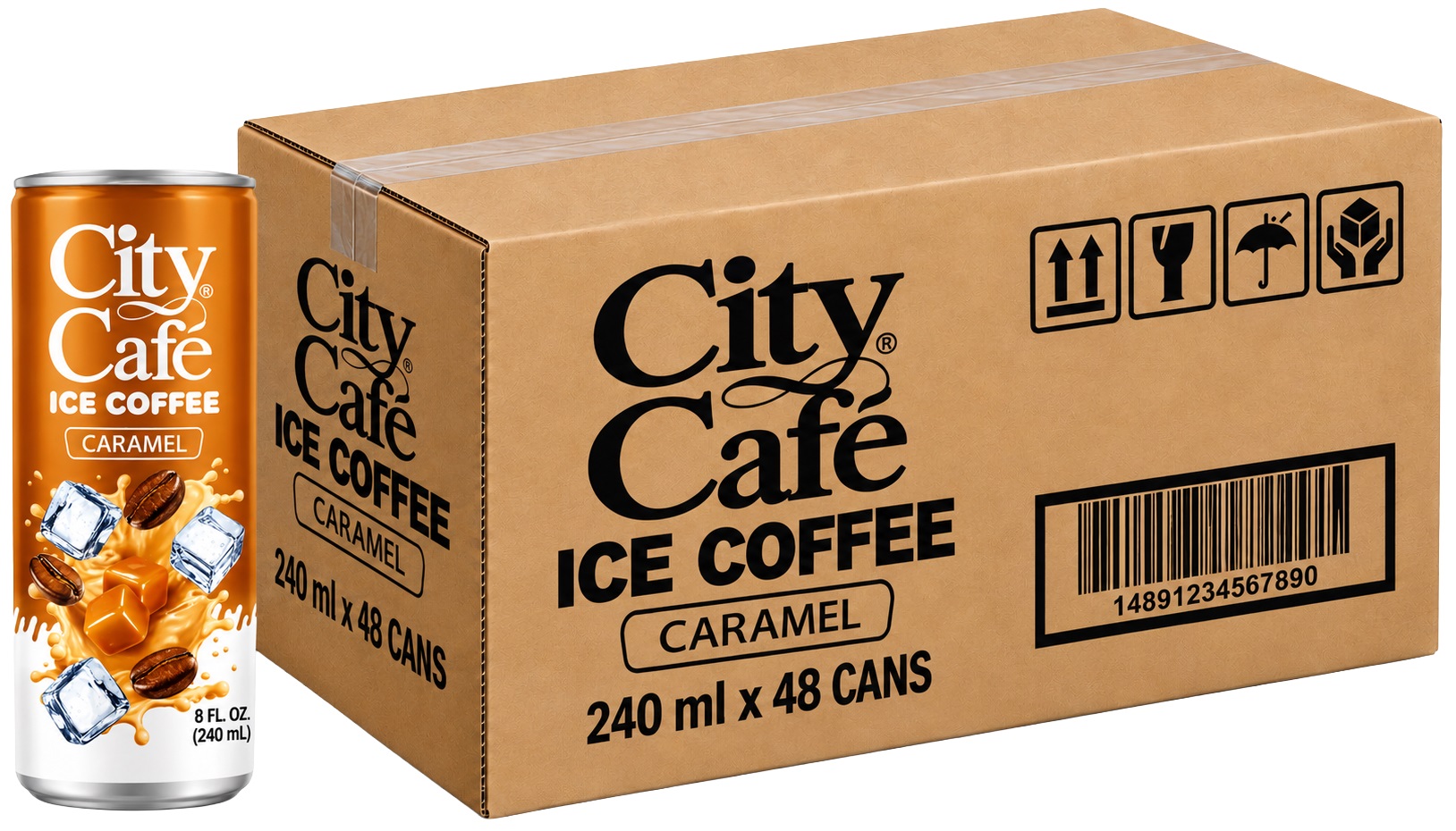 City Cafe Ice Coffee, Caramel - 240 ml