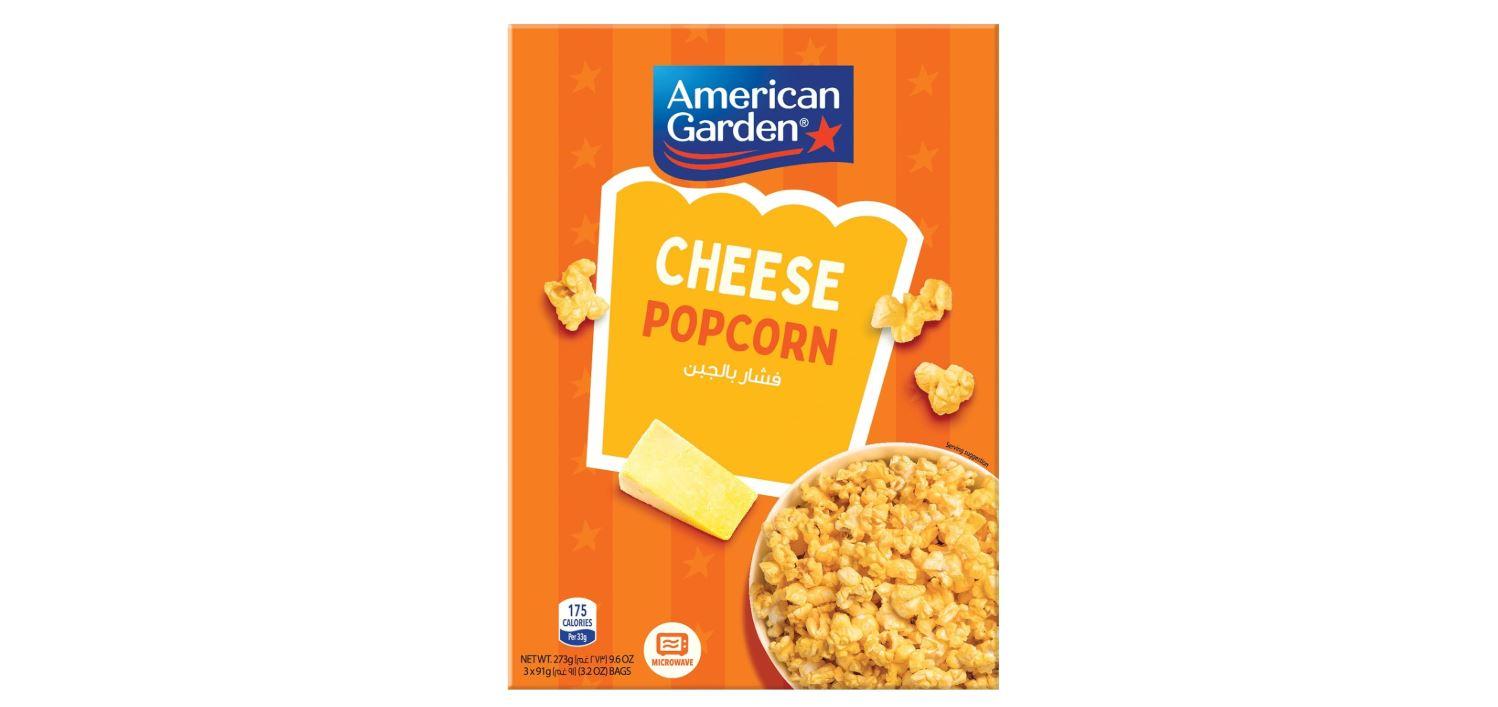 American Garden Microwave Popcorn, Cheese - 3.2 oz x 3