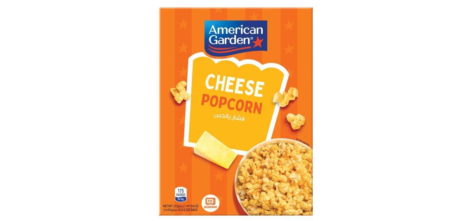 American Garden Microwave Popcorn, Cheese - 3.2 oz x 3