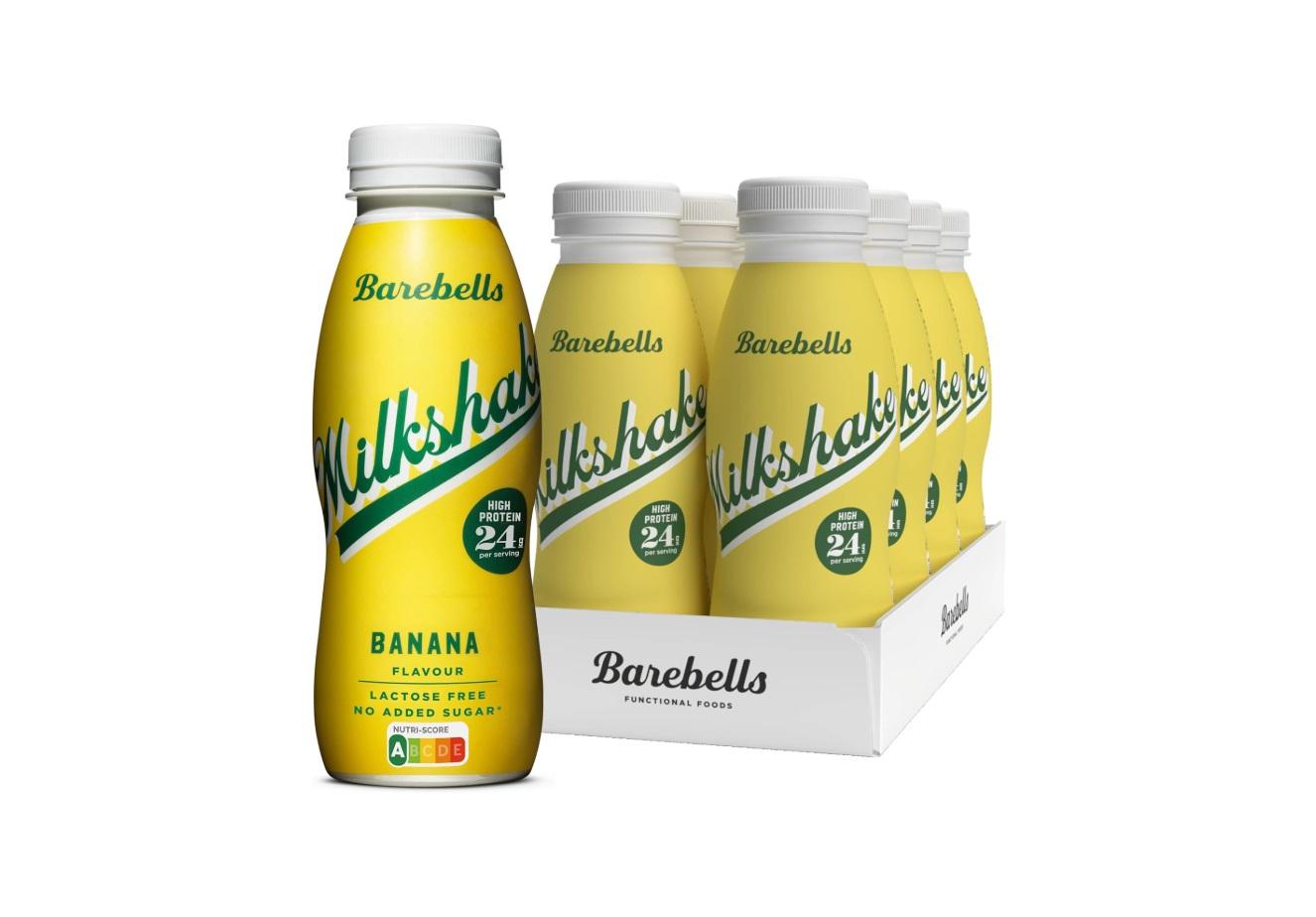 Barebells Protein Milkshake, Banana - 330 ml x 8