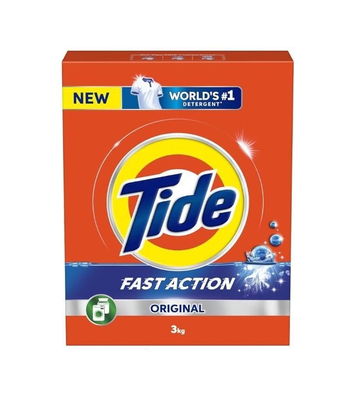 Tide Fast Action Laundry Detergent Powder - 3 kg
