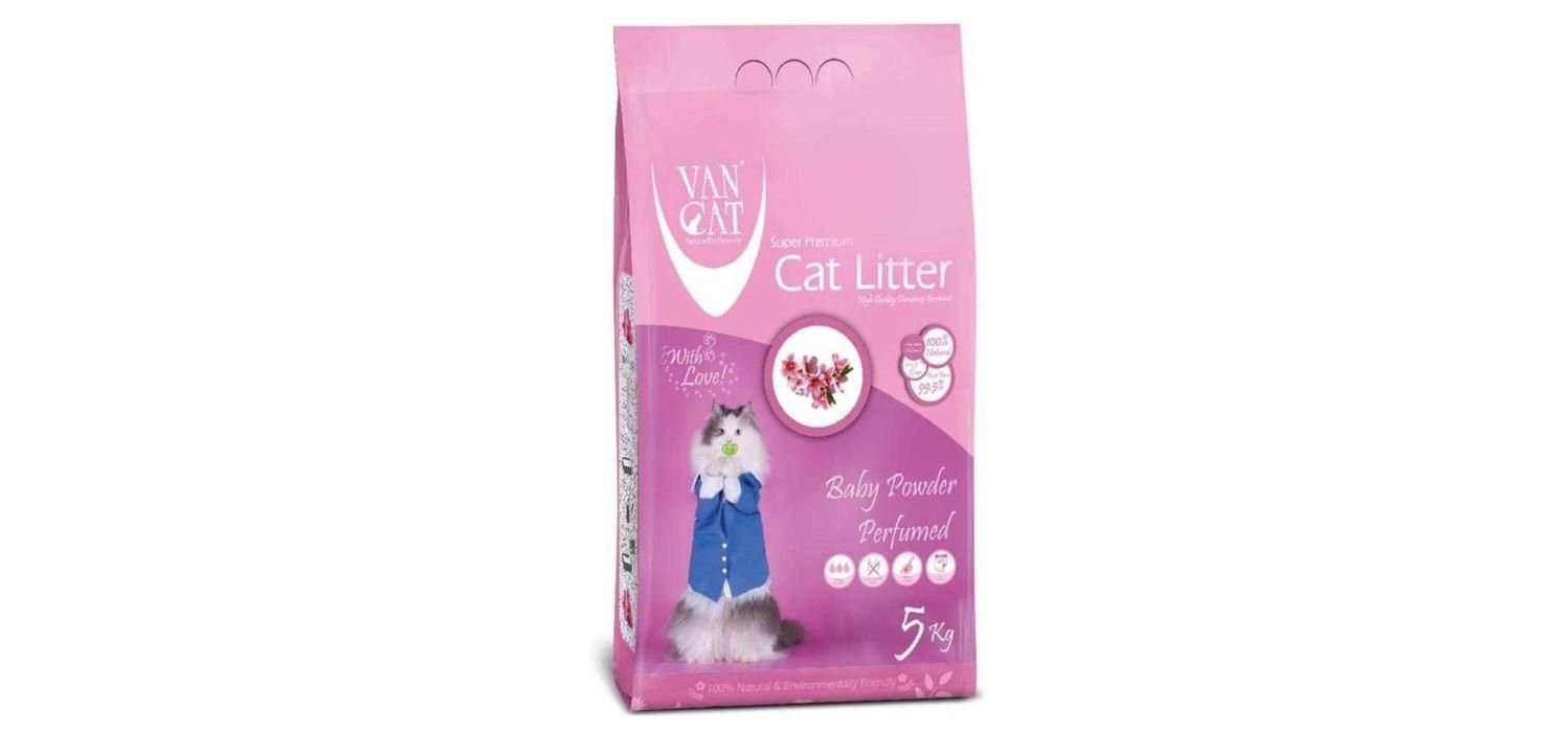 Van Cat Litter, Baby Powder Scent - 5 kg