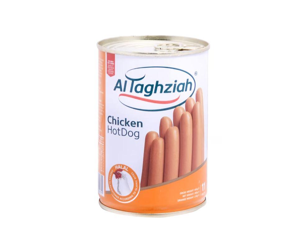 Al Taghziah Luncheon, Chicken Hotdog - 450g