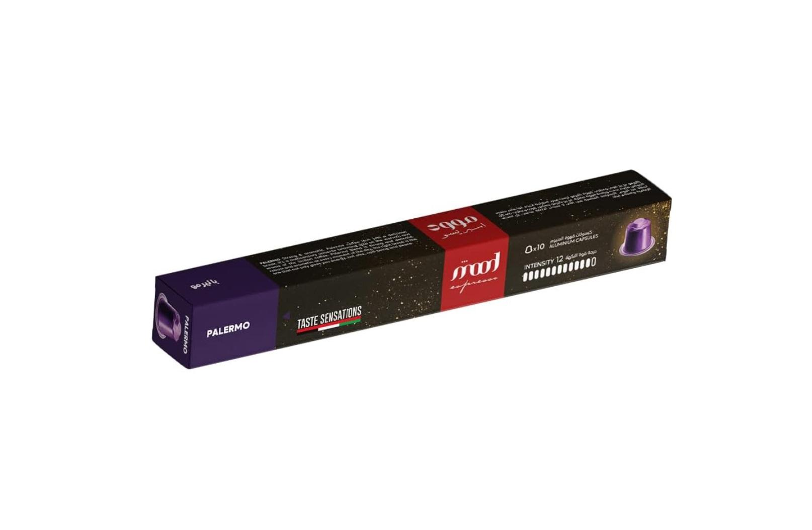 Mood Espresso, Palermo Aluminum Nespresso Capsules - 5.2g (10 Capsules)