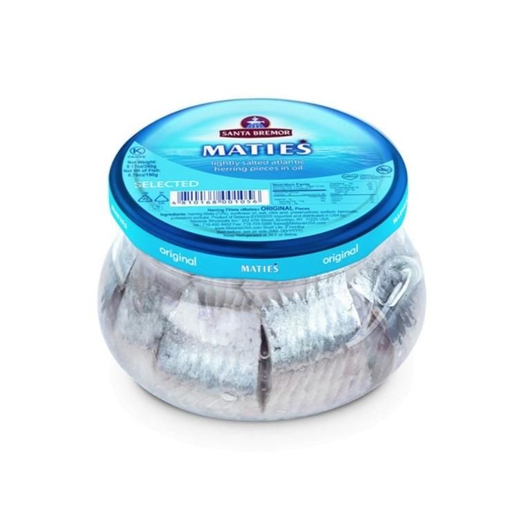 Santa Bremor, Matjes Herring Fillet Original in Glass Jar - 260g