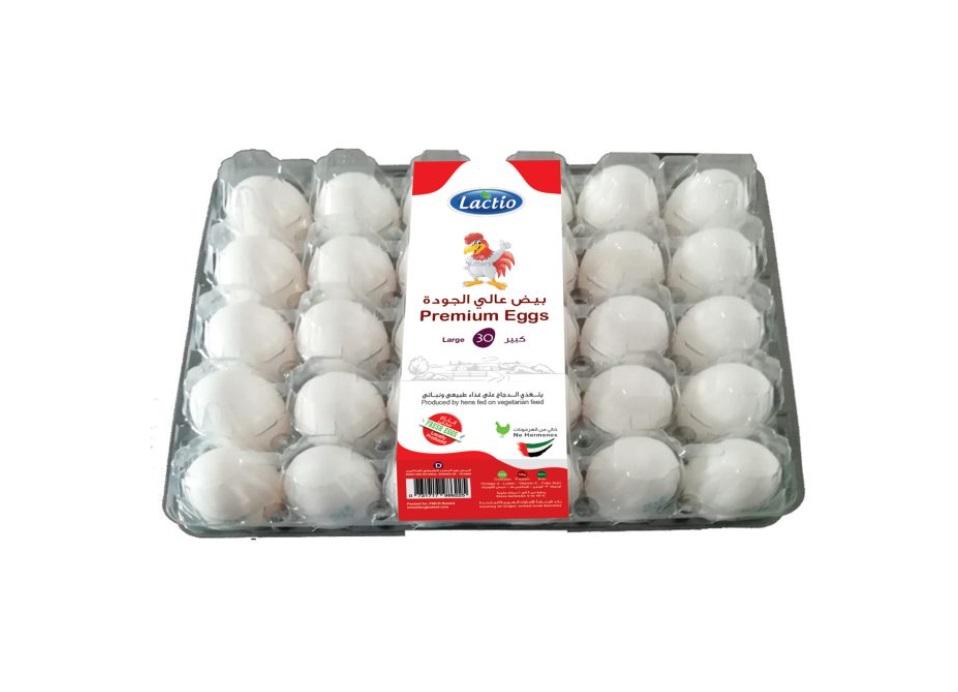 Lactio Premium Eggs, Large - 30 pcs