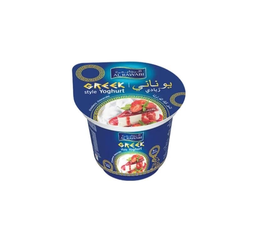 Al Rawabi Greek Yoghurt Strawberry Cheesecake - 150g