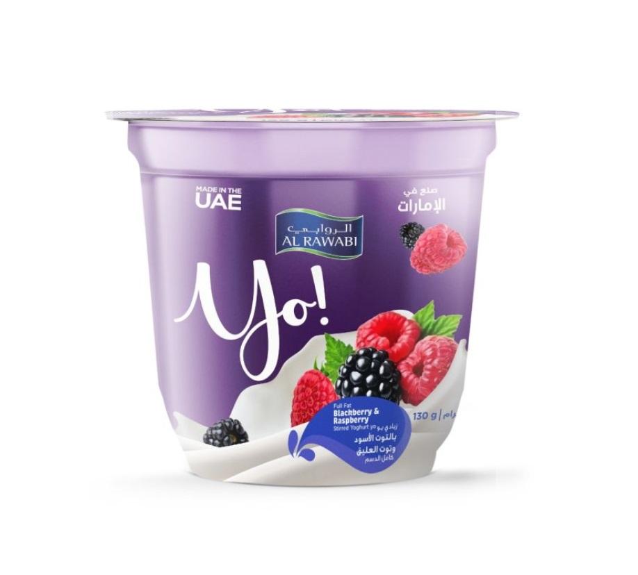 Al Rawabi Yo Full Fat Berry Fruit Stirred Yoghurt - 130g