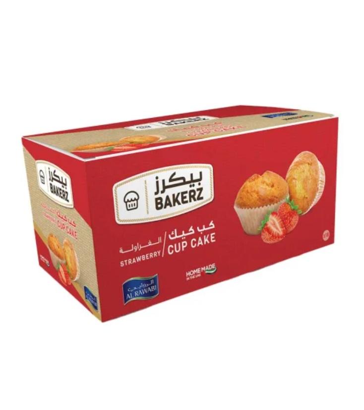 Al Rawabi Bakerz Strawberry Cup Cake - 30g x 18