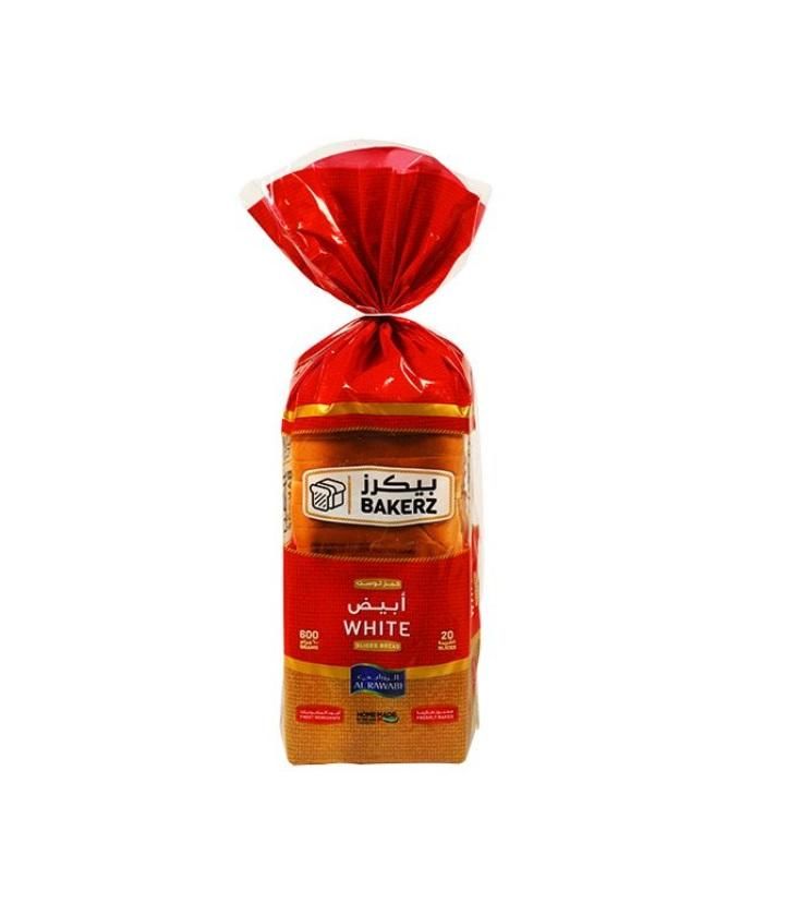 Al Rawabi Bakerz Sliced White Bread - 600g