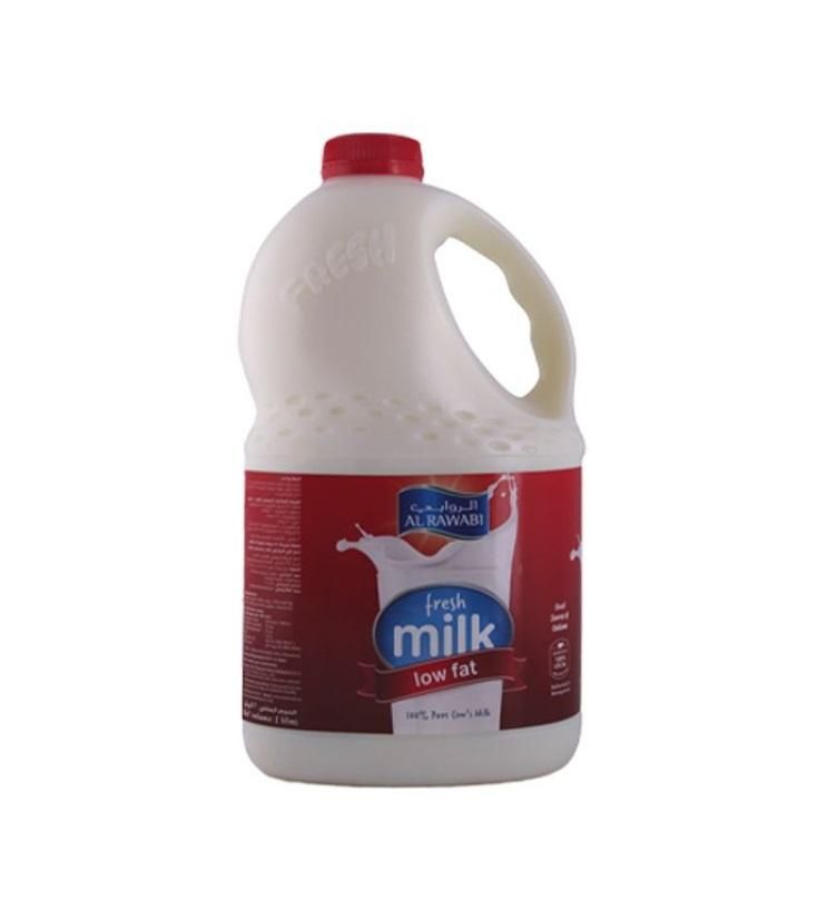 Al Rawabi Low Fat Fresh Milk - 2 Liter