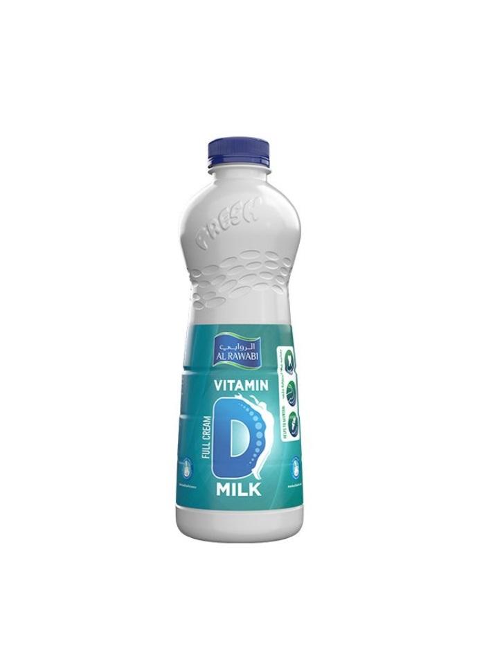 Al Rawabi Vitamin D Full Cream Fresh Milk - 1 Liter