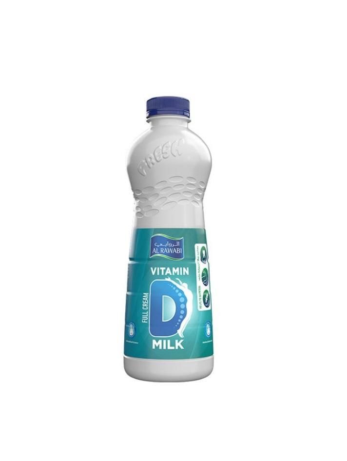 Al Rawabi Vitamin D Full Cream Fresh Milk - 1 Liter