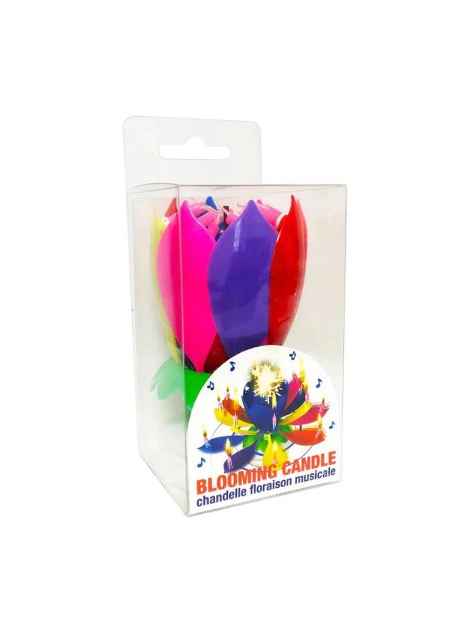 Rainbow Moments Blooming Musical Birthday Candles - Set of 14