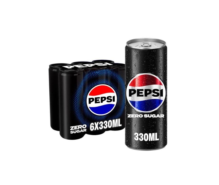 Pepsi Black Zero Sugar, Can - 330 ml