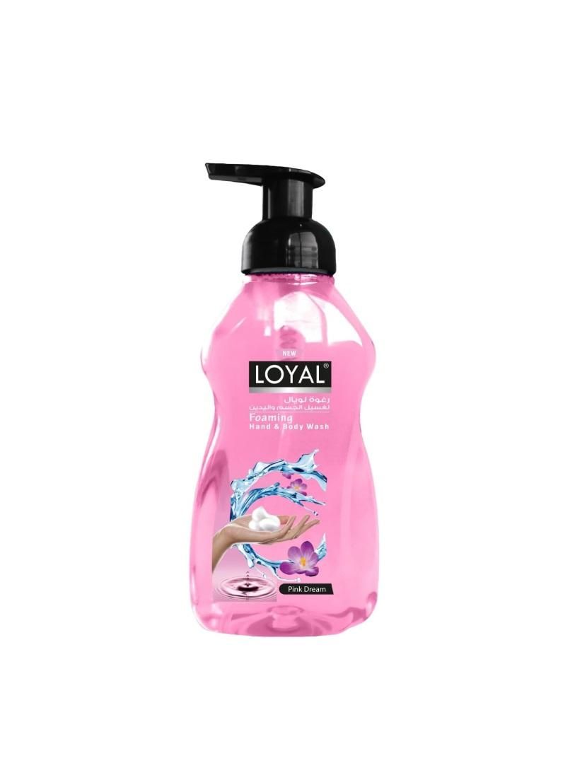 Loyal Foaming Hand & Body Wash, Pink Dream Scent  - 500 ml