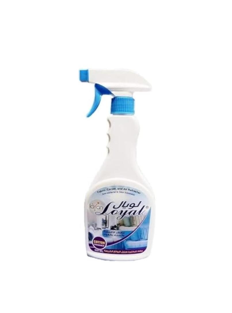 Loyal Anti-bacterial Fabric & Carpet Freshener, Cotton Fragrance - 500 ml