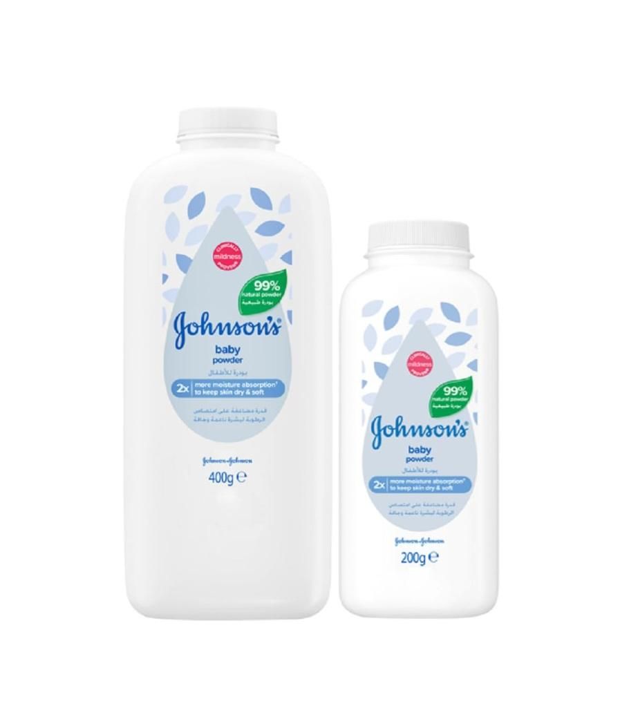 Johnson's Baby Powder, Cornstarch Formulation - 400g + 200g