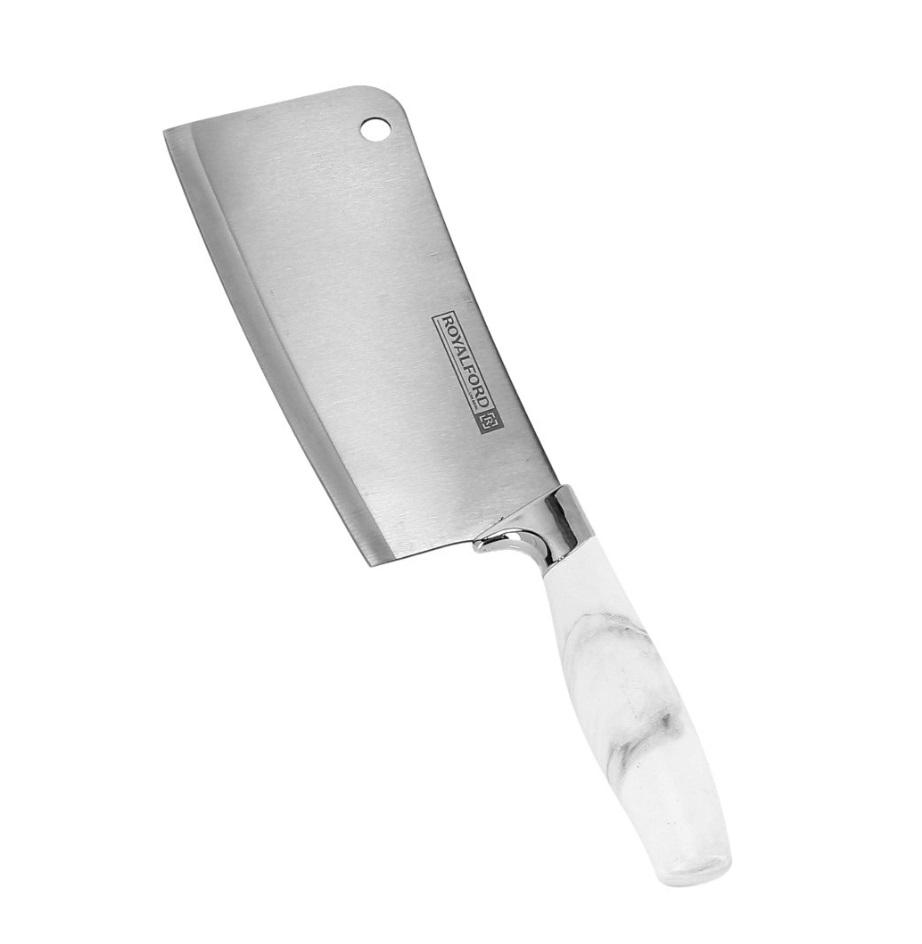 Royalford 7 Inch Marble Designed Cleaver Knife, RF9536