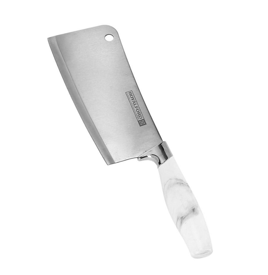 Royalford 7 Inch Marble Designed Cleaver Knife, RF9536