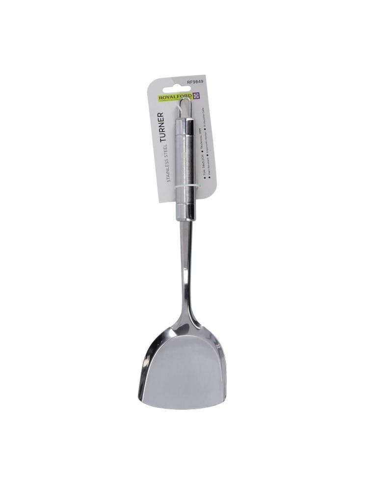 Royalford Stainless Steel Turner with Handle, RF9849