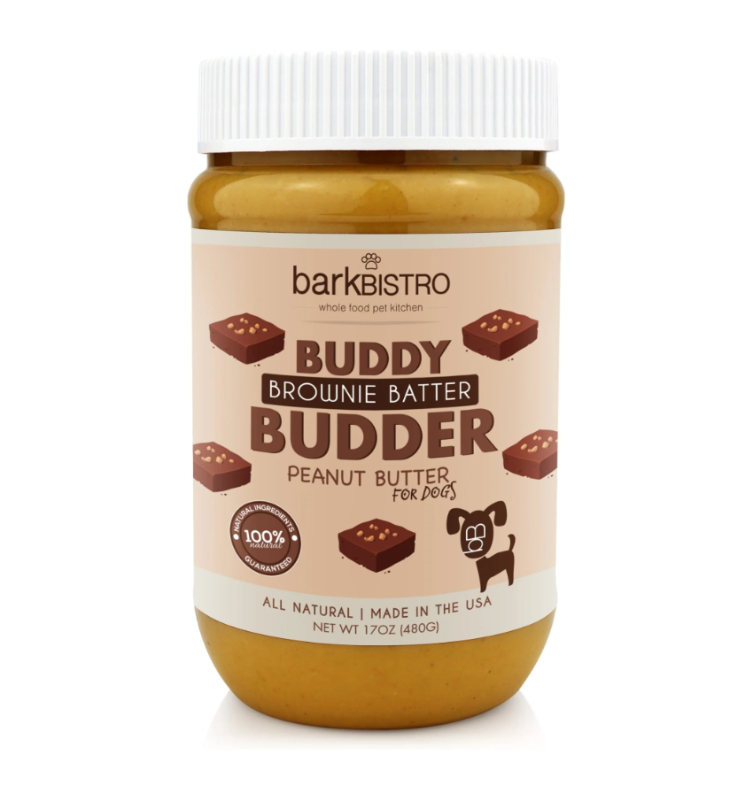 Bark Bistro, Brownie Batter Buddy Budder Dog Peanut Butter - 17 oz