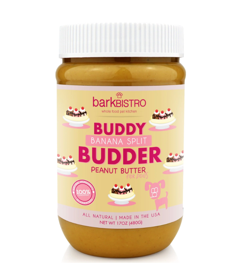 Bark Bistro, Banana Split Buddy Budder Dog Peanut Butter - 17 oz