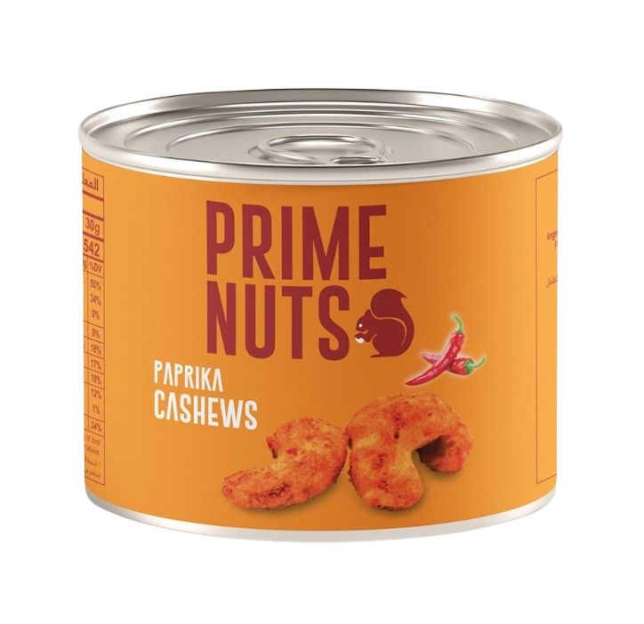 Prime Nuts, Paprika Cashew, Tin - 125g x 24