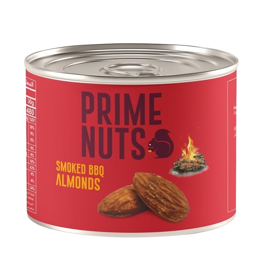 Prime Nuts, BBQ Almond, Tin - 125g x 24
