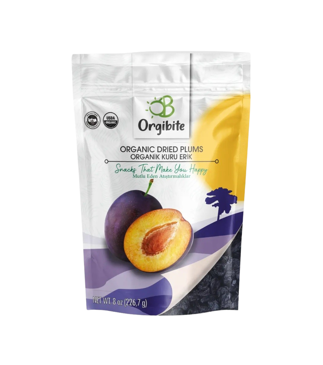 Orgibite Organic Dried Plums - 130g